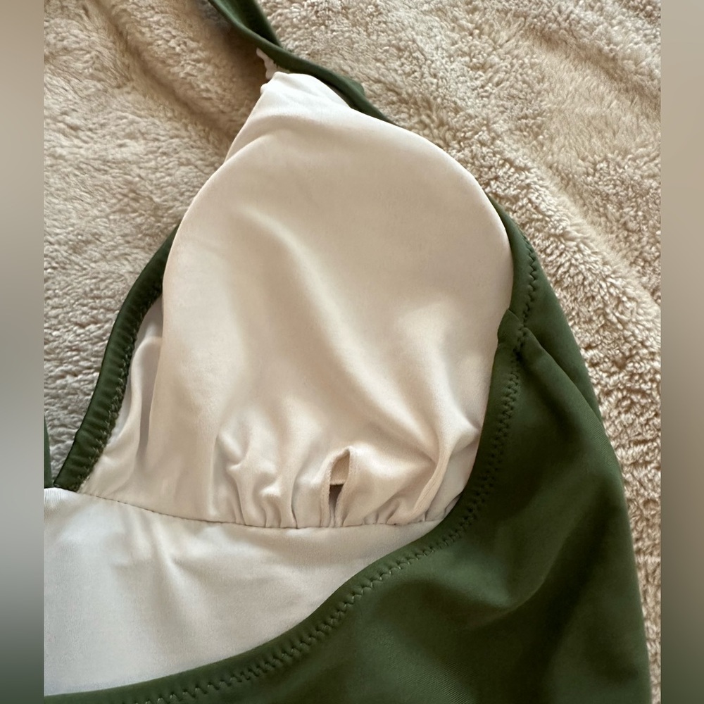 Cupshe green halter one piece large swimsuit - Picture 6 of 7